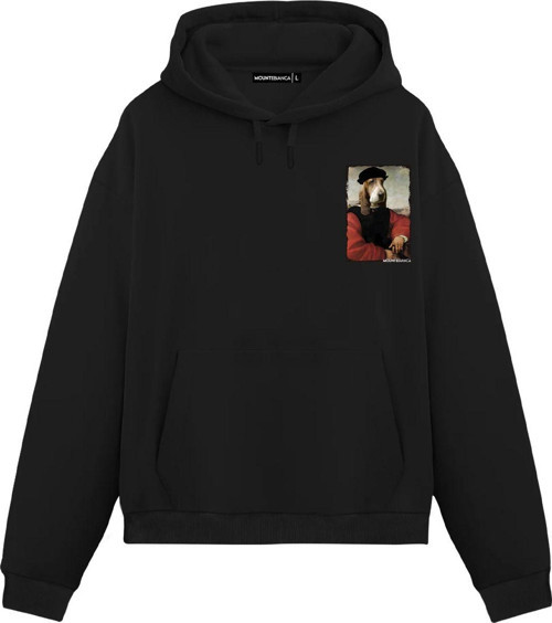 Unisex Signor Testa - Regular Hoodie Siyah M