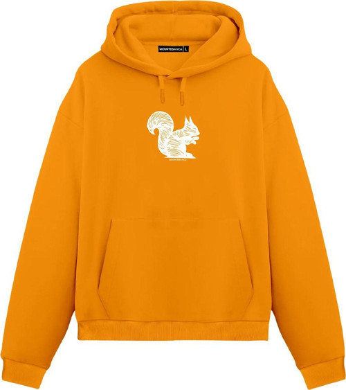 Unisex Squirrel - Regular Hoodie Portakal L