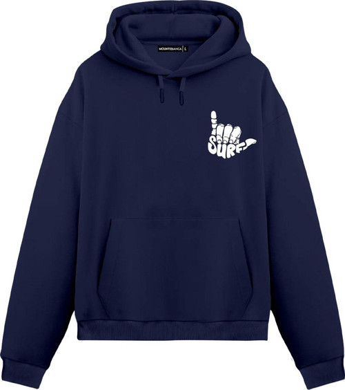 Unisex Surf - Regular Hoodie Royal Mavi M