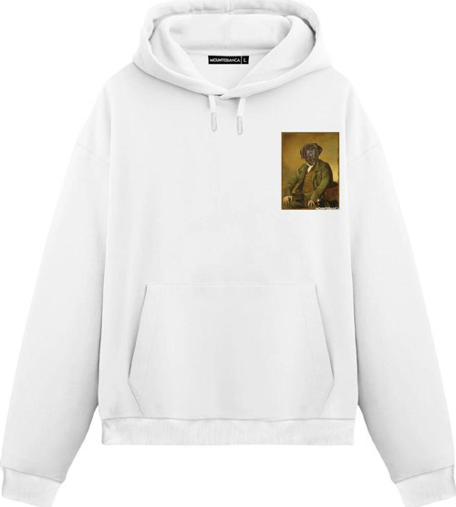 Unisex Signor Cane - Regular Hoodie Beyaz S