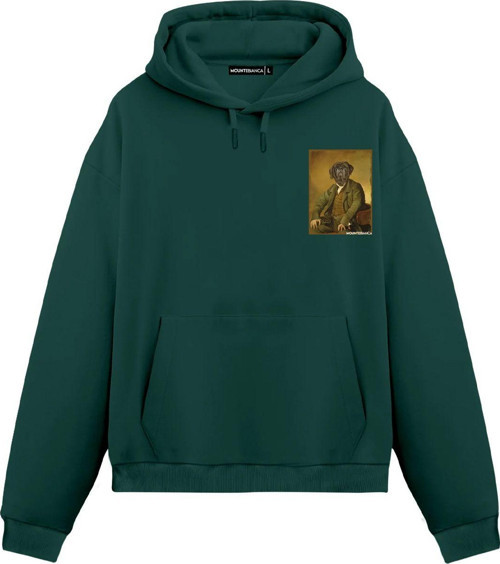 Unisex Signor Cane - Regular Hoodie Yeşil L