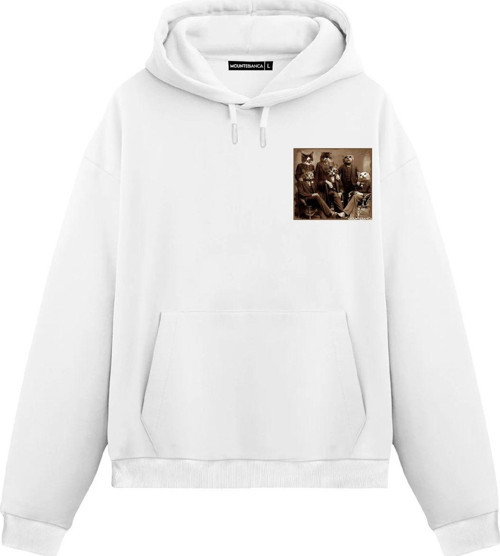 Unisex Signor Sicilia - Regular Hoodie Beyaz 2XL