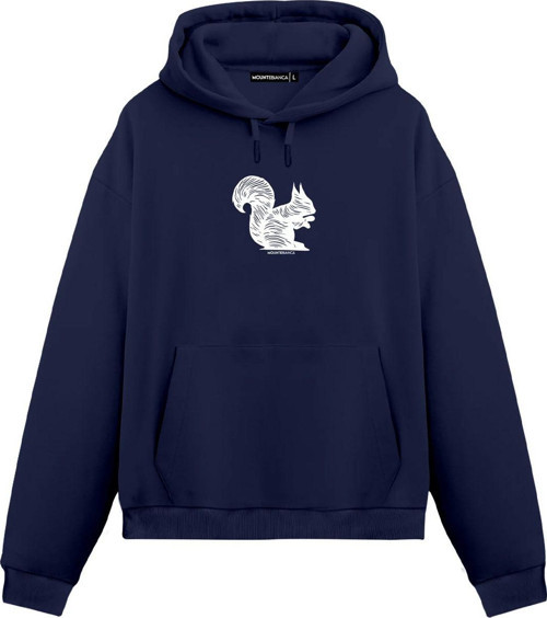 Unisex Squirrel - Regular Hoodie Royal Mavi M