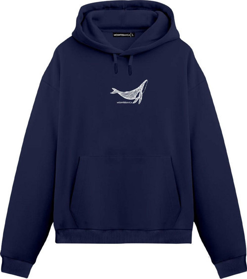 Unisex Whale - Regular Hoodie Royal Mavi XL