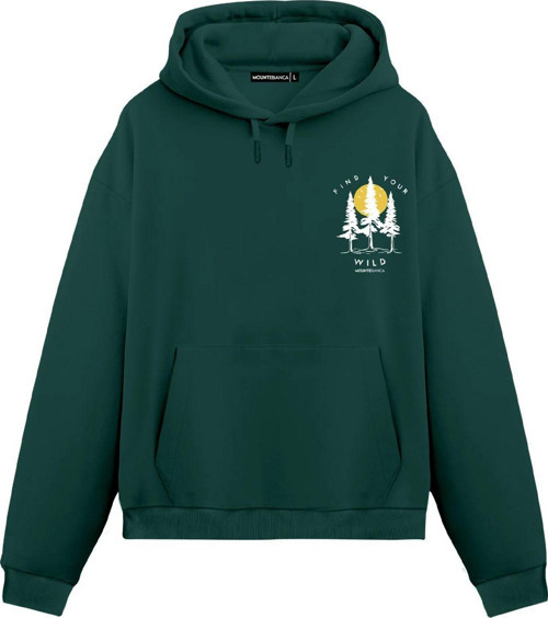 Unisex Wild - Regular Hoodie Yeşil S