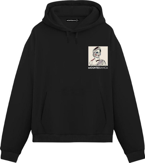 Unisex Sitilize - Regular Hoodie Siyah S