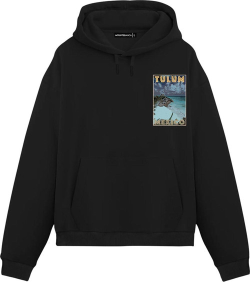 Unisex Tulum - Regular Hoodie Siyah S