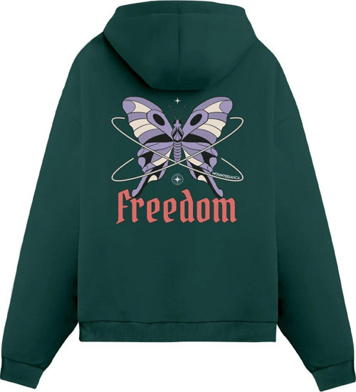 Unisex Freedom - Regular Hoodie Yeşil S