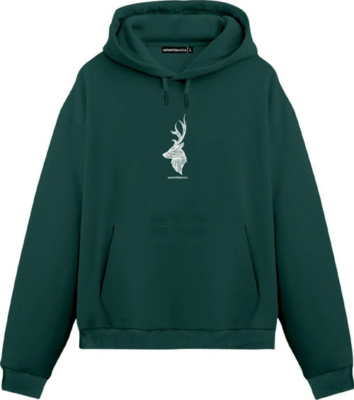 Unisex Deer II - Regular Hoodie Yeşil L