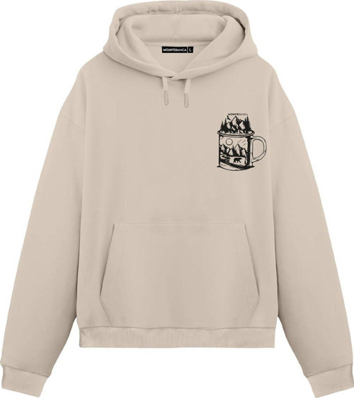 Unisex Glass - Regular Hoodie Krem M