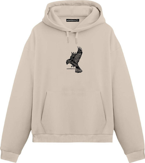 Unisex Eagle - Regular Hoodie Krem L
