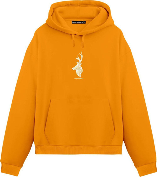 Unisex Deer II - Regular Hoodie Portakal XL