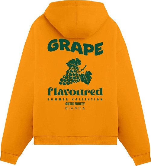Unisex Grape - Regular Hoodie Portakal L