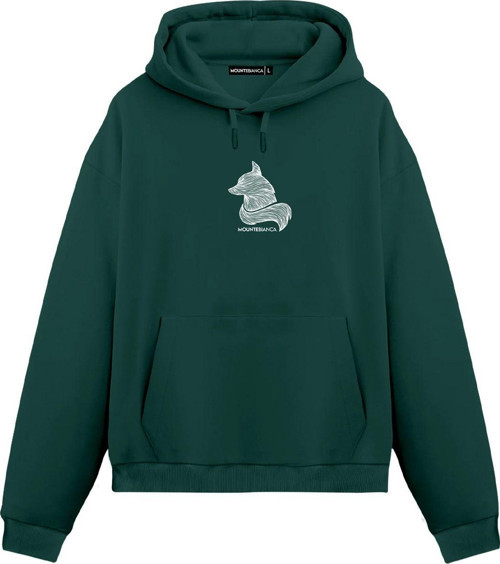Unisex Fox II - Regular Hoodie Yeşil L
