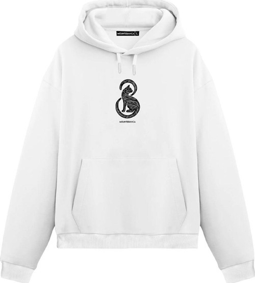 Unisex Cat II - Regular Hoodie Beyaz M