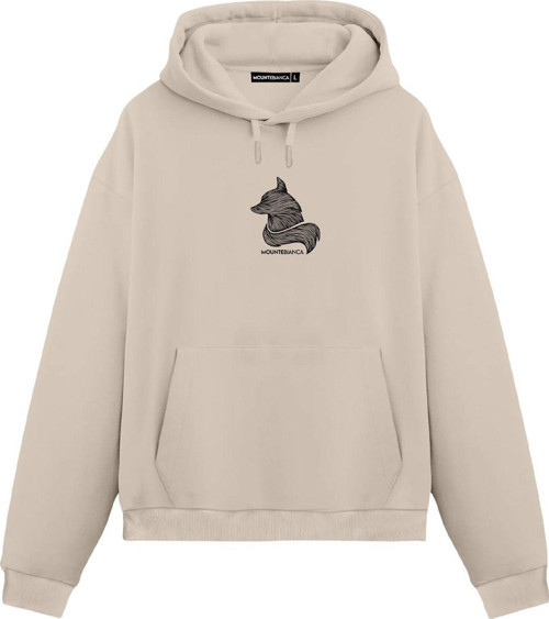 Unisex Fox II - Regular Hoodie Krem L