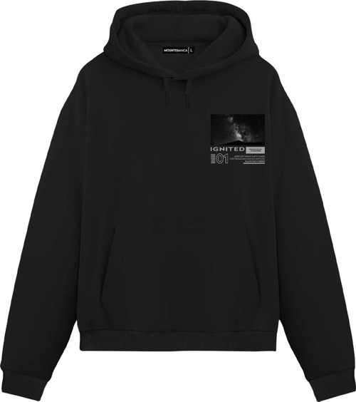 Unisex Ignated - Regular Hoodie Siyah L