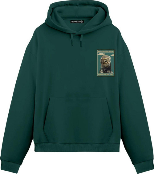 Unisex How Do You Copy - Regular Hoodie Yeşil S