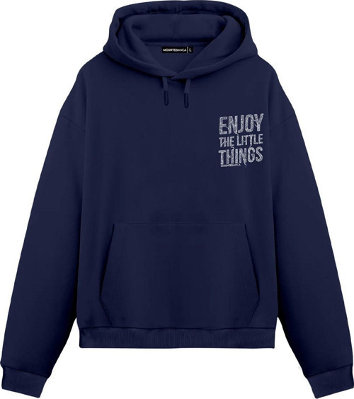 Unisex Enjoy - Regular Hoodie Royal Mavi L