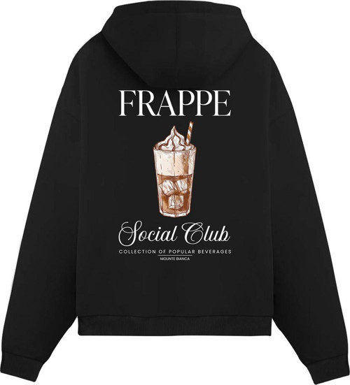Unisex Frappe - Regular Hoodie Siyah S