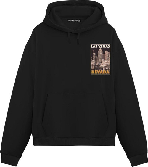 Unisex Las Vegas - Regular Hoodie Siyah S