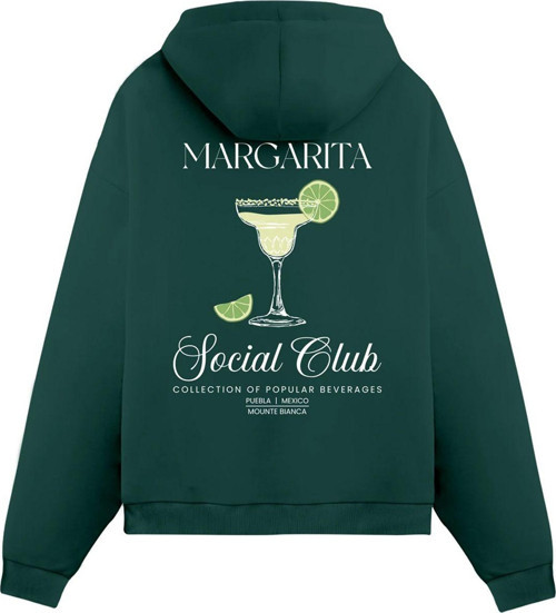 Unisex Margarita - Regular Hoodie Yeşil L