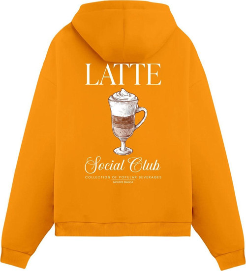 Unisex Latte - Regular Hoodie Portakal XL