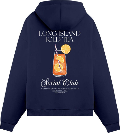 Unisex Long Island - Regular Hoodie Royal Mavi XL