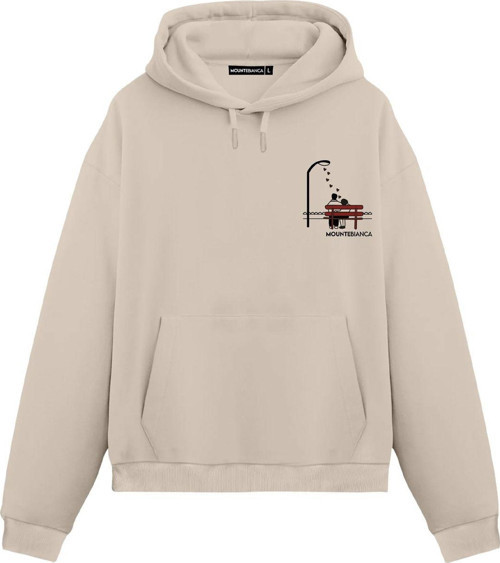 Unisex Love - Regular Hoodie Krem L