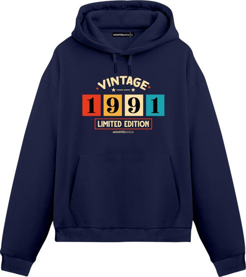 Unisex Vintage 1991 - Regular Hoodie Royal Mavi S