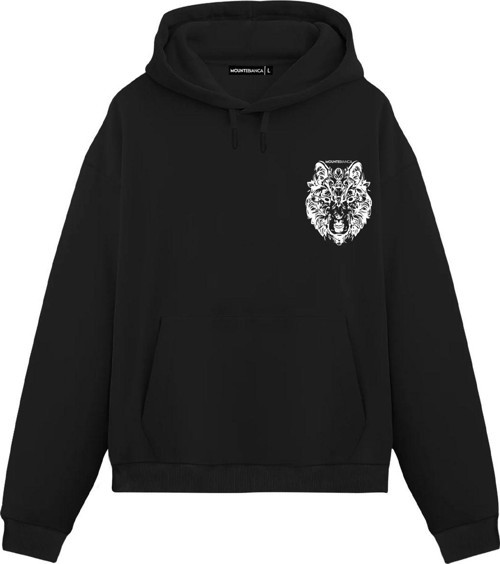 Unisex Lupo - Regular Hoodie Siyah L