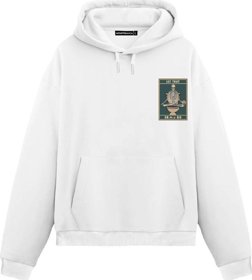 Unisex Let That - Regular Hoodie Beyaz 2XL