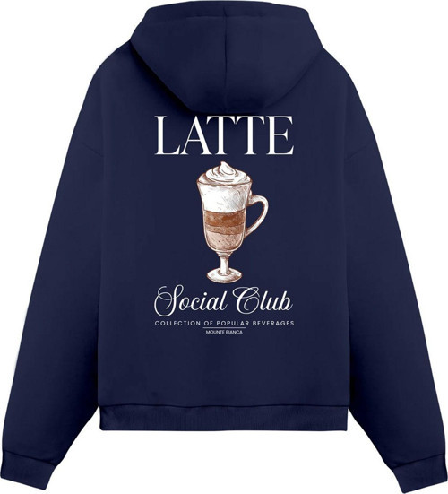 Unisex Latte - Regular Hoodie Royal Mavi S