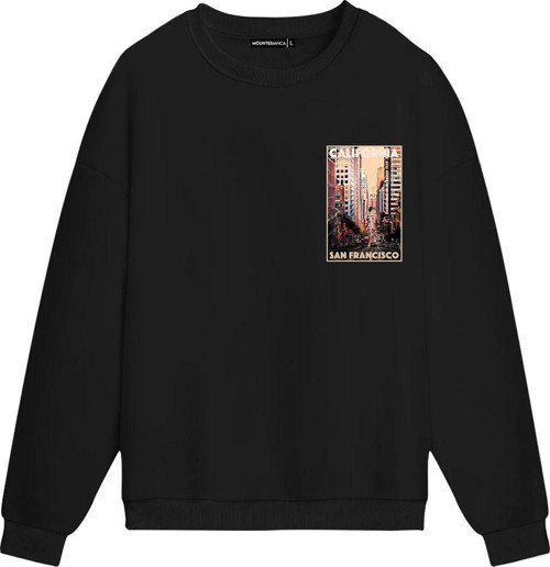 Unisex California - Regular Sweatshirt Siyah XL
