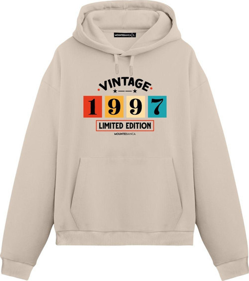 Unisex Vintage 1997 - Regular Hoodie Krem XL