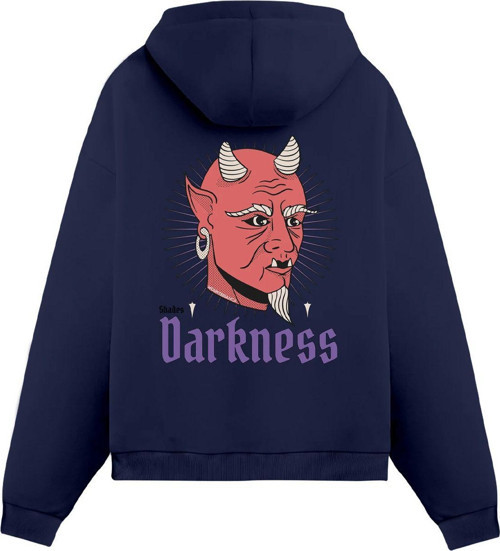 Unisex Darkness - Regular Hoodie Royal Mavi 2XL