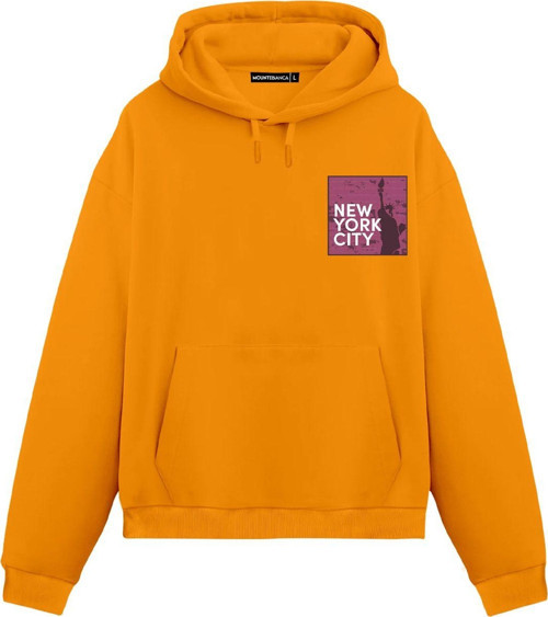 Unisex New York City - Regular Hoodie Portakal XL