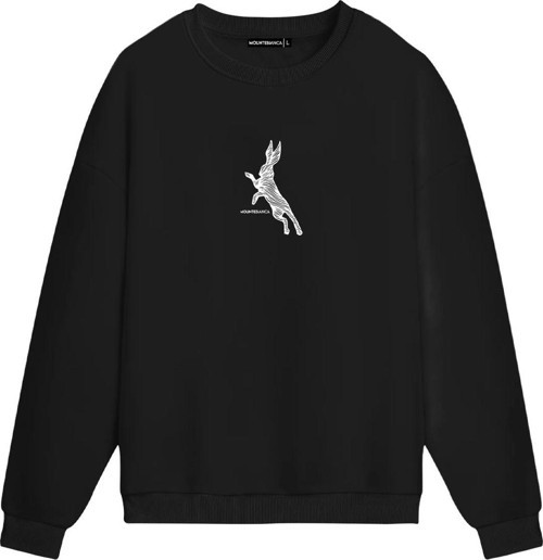 Unisex Rabbit II - Regular Sweatshirt Siyah 2XL