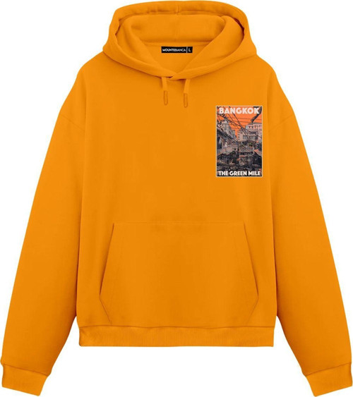 Unisex Bangkok - Regular Hoodie Portakal 2XL