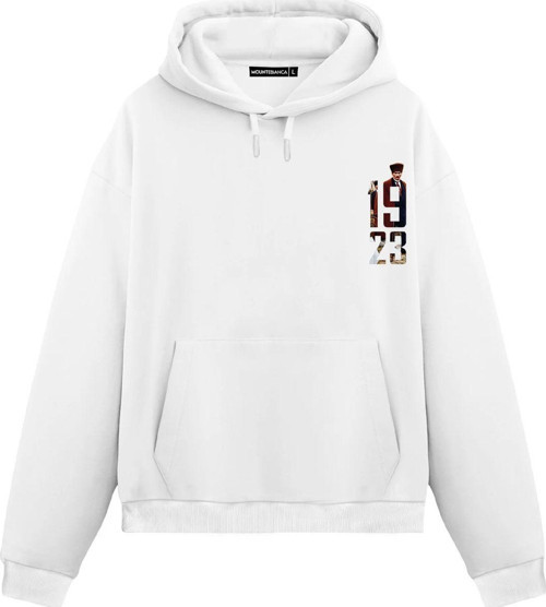 Unisex 1923 - Regular Hoodie Beyaz L