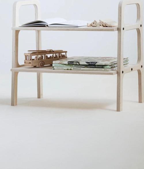 Favola, Montessori Ahşap Çocuk Kitaplığı, 75X65, Natural Renk, Cpt4770-75