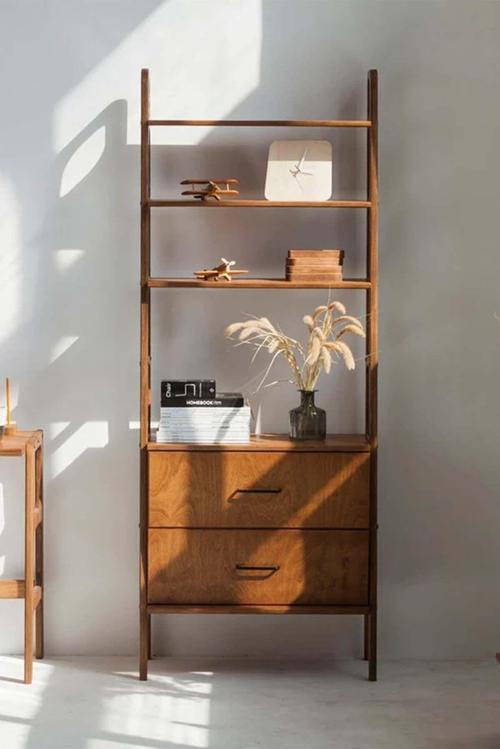 Legado, Masif Ahşap Kitaplık Ve Raf Ünitesi, 190X75, Tik Renk, Cpt4759-190