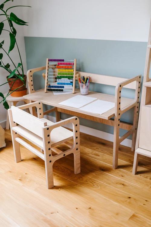 Nido, Montessori Ahşap Çocuk Masa Ve Taburesi, 100X74, Cpt4772-100
