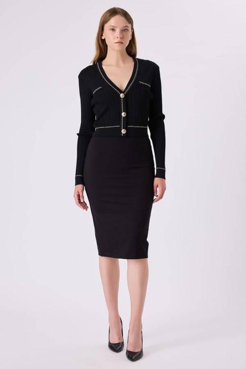 Düz Dar Kadın Örme Etek 342113018