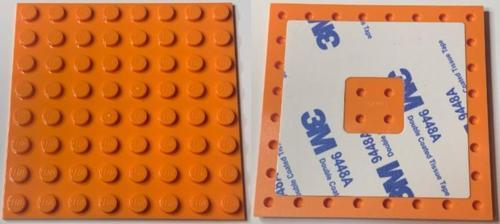 6396071 Plate, Modified 8 x 8 with Double-Sided Adhesive Tape on Back