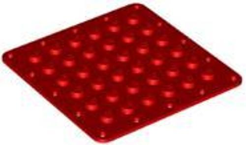 6396448 Plate, Modified 6 x 6 Flexible Rubber with Stitching Holes