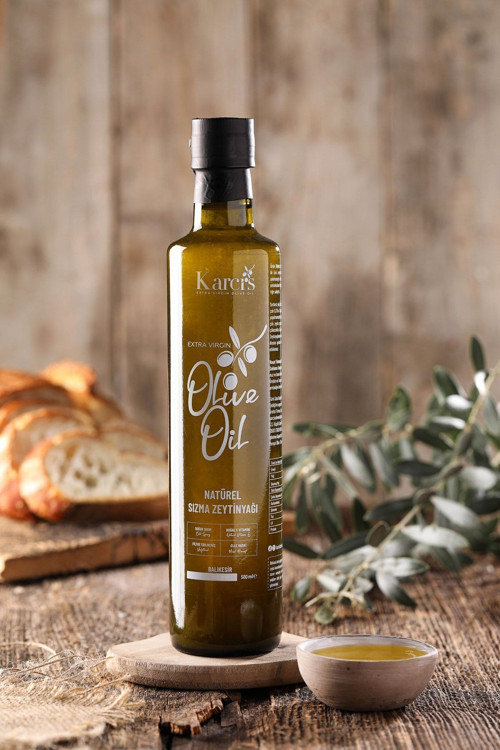 0,3 Soğuk Sıkım Natürel Sızma Zeytinyağı 500 Ml