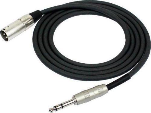 MP-483PR-3M-BK 3 Metre XLR-TRS Stereo Kablo
