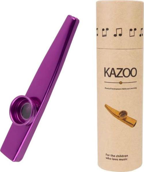 MK-01P Metal Kazoo Kutulu Alüminyum Alaşım Mor