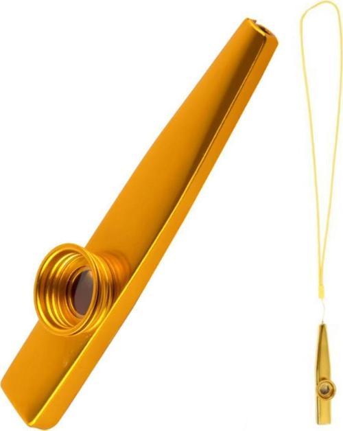 MK-02Y Metal Kazoo İp Askılı Alüminyum Alaşım Sarı